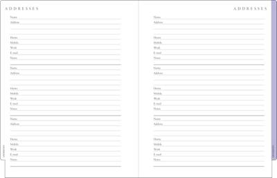 Family Weekly planner Hydrangeas (18-mnds) 2026