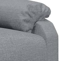 Massagestoel stof lichtgrijs - thumbnail