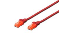 Digitus DK-1612-010/R RJ45 Netwerkkabel, patchkabel CAT 6 U/UTP 1.00 m Rood Verdraaide paren 1 stuk(s) - thumbnail