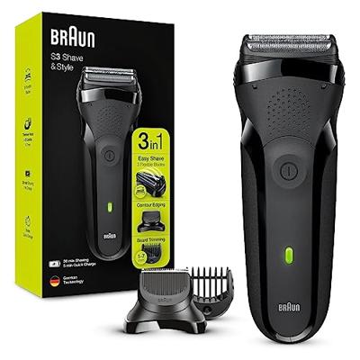 Braun Series 3 Shave&Style 300BT Elektrisch Scheerapparaat, Scheermes Voor Mannen, Zwart Braun Series 3 Shave&Style 300BT Elektrisch Scheerapparaat, Scheermes Voor Mannen, Zwart