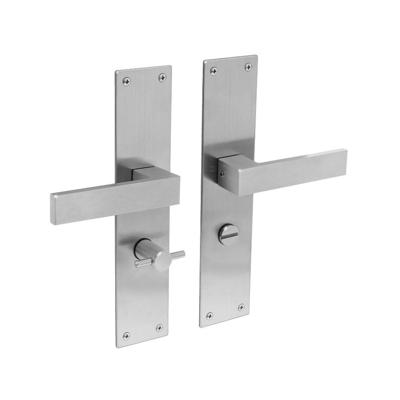 Intersteel Deurklink Amsterdam met schild wc63/8 rvs geborsteld