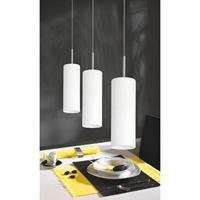 Eglo HanglampTroy 3 3-lichts metaalgrijs met wit - 85978 - thumbnail