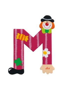 Sevi letter clown m: 10 cm (81749)
