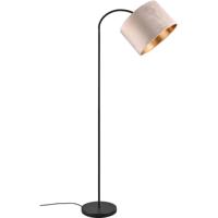 Verstelbare LED Vloerlamp Beige Textiel met E27 Fitting - thumbnail