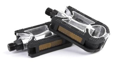 Mirage Pedalen anti-slip aluminium zilver