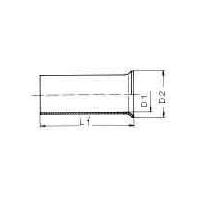 Weidmüller 9025880000 Adereindhulzen 50 mm² Ongeïsoleerd Metaal 100 stuk(s)