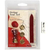 Creativ Company Zegel set, kroon, bloem, franse lelie, d 18 mm, 1 set - thumbnail