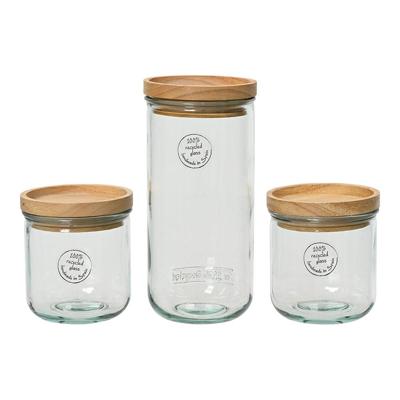 Set van 3 Potjes EDM 869702 Transparant