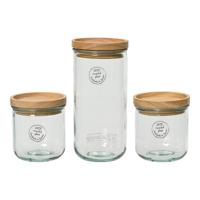 Set van 3 Potjes EDM 869702 Transparant - thumbnail