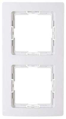 Kopp 308502004 Afdekking Frame 2-voudig HK05 Arctisch-wit 1 stuk(s)
