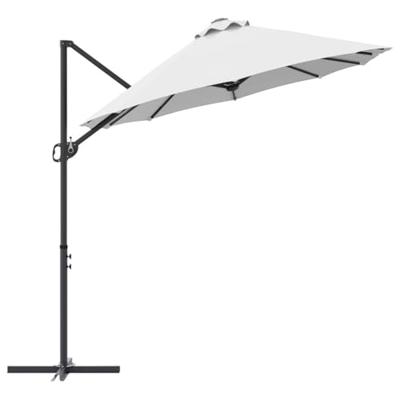 VidaXL Parasol zand 372 x 198 x 243 cm polyester en aluminium VidaXL Parasol zand 372 x 198 x 243 cm polyester en aluminium