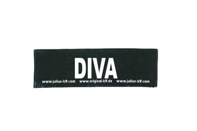 Julius-K9 tekstlabel Diva 16 x 5 cm