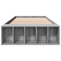 Bedframe bewerkt hout grijs sonoma eikenkleurig 100x200 cm - thumbnail