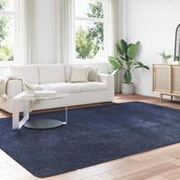 Hoogpolig vloerkleed NAVARRA 240x340 cm polyester marineblauw - thumbnail