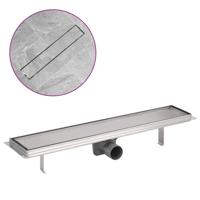 VidaXL Doucheputje rechthoekig 630x140 mm roestvrij staal - thumbnail