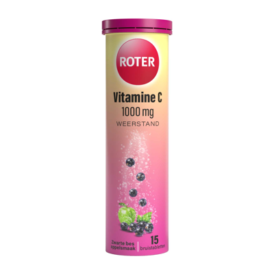 Roter Vitamine C 1000mg Weerstand Zwarte Bes Appel Bruistabletten