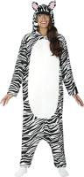 Zebra Jumpsuit met Capuchon - thumbnail