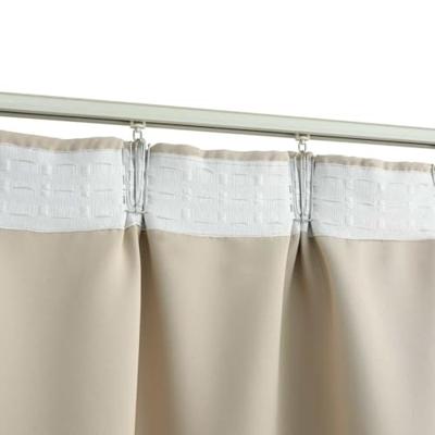 VidaXL Gordijn verduisterend met haken 290x245 cm beige