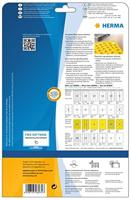 Herma 8035 Folie-etiketten 85 x 85 mm Polyester folie Geel 150 stuk(s) Extra sterk hechtend Laser (zwart/wit), Laser (kleur), Kopiëren (zwart/wit), Kopiëren - thumbnail