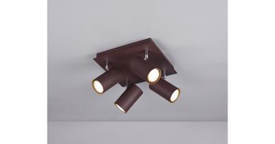 Trio Spot Marley 4-lichts bruin 802430424