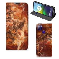 Motorola Moto G9 Power | Standcase | Marmer Bruin - thumbnail