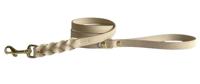 Sazzz hondenriem passion braided classic leer creme 135x1,5 cm - thumbnail