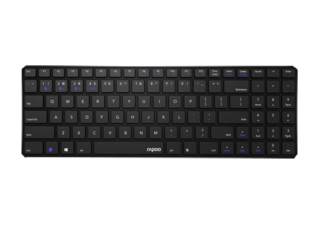Rapoo Toetsenbord Mm Slim Zwart E9100m