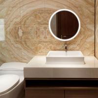 Wandspiegel EDM 32436 20 W Ø 60 cm Transparant Aluminium Cirkelvormig LED Licht - thumbnail