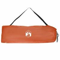 Tent met dak Anders Grijs en Oranje en Zwart - thumbnail