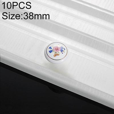 10 stuks 5085 grote gouden ring Bellflower patroon één gat keramische kabinet handvat