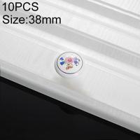 10 stuks 5085 grote gouden ring Bellflower patroon één gat keramische kabinet handvat - thumbnail