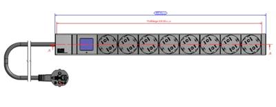 Bachmann 800.2054 19 inch Stekkerdoos voor patchkast 1 HE Geaarde contactdoos Zwart Bachmann 800.2054 19 inch Stekkerdoos voor patchkast 1 HE Geaarde contactdoos Zwart