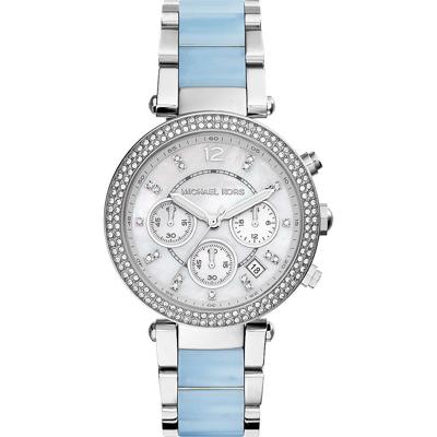 Michael Kors Dames Parker tweekleurig horloge MK6138