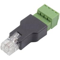 TRU COMPONENTS FL-29 RJ 11 terminaladapter FL-29 Stekker, recht Aantal polen (sensoren) 6P4C 1 stuk(s) - thumbnail