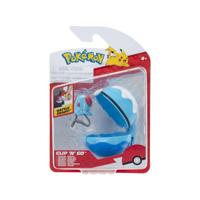 Pokemon Figure - Tentacool & Dive Ball (Clip 'n' Go) - thumbnail