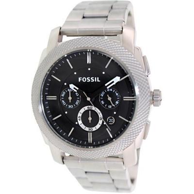 Fossil heren FS4776 machine chronograaf rond zilverkleurig armbandhorloge Fossil heren FS4776 machine chronograaf rond zilverkleurig armbandhorloge