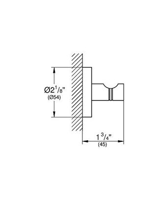 Grohe Handdoekhaak Essentials Hard Graphite Geborsteld - thumbnail