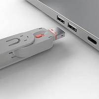 LINDY USB-A-poortslot USB-Lock + Key Set van 4 stuks Roze Incl. 1 sleutel 40450 - thumbnail