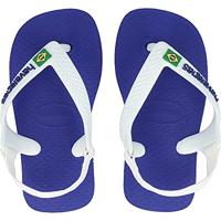 Teenslippers voor baby Brasil Logo II HAVAIANAS marine - thumbnail