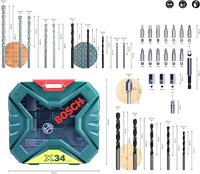 Bosch Accessories 2607010608 X-Line Universeel boor assortiment 34-delig - thumbnail