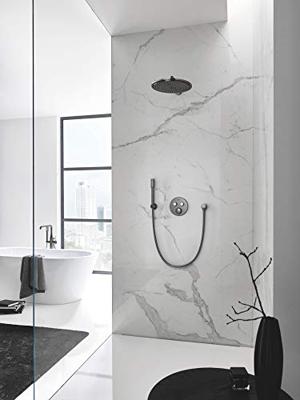 Thermostatische Douchekraan Grohe Grohtherm Smart Controle met Omstelling Hard Graphite Geborsteld - thumbnail