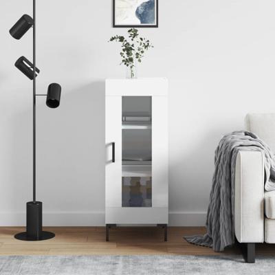 Dressoir 34,5x34x90 cm bewerkt hout hoogglans wit Dressoir 34,5x34x90 cm bewerkt hout hoogglans wit