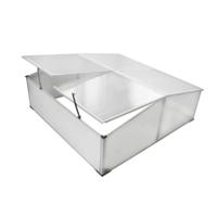 VidaXL Koude bak met 4 deksels 108x110x41 cm - thumbnail