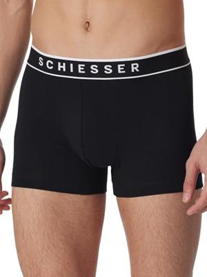 Schiesser Boxershorts 95/5 zwart 5-pack