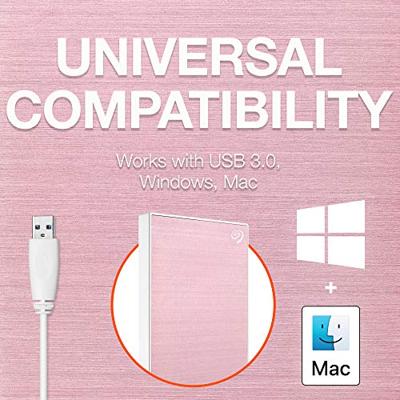 Seagate One Touch STKY2000405 externe harde schijf 2 TB Roségoud, Wit Seagate One Touch STKY2000405 externe harde schijf 2 TB Roségoud, Wit