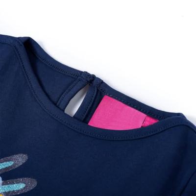 VidaXL Kindershirt met lange mouwen 116 marineblauw