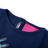 VidaXL Kindershirt met lange mouwen 116 marineblauw - thumbnail