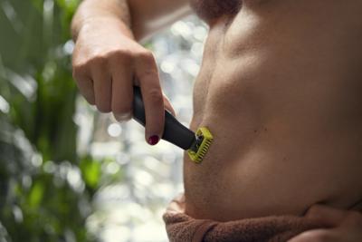 Philips QP6551/15 OneBlade Pro Face and Body Trimmer Chroom/Groen