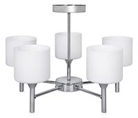Klassieke kroonluchter hanglamp plafondlamp Activejet MIRA chroom 5xE27 voor woonkamer - thumbnail