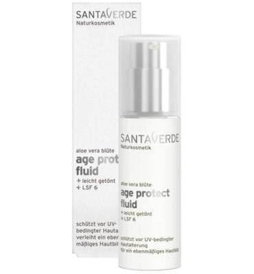 Santaverde Aloe Vera Age Protect Fluid Tined Factorspf6 30ml